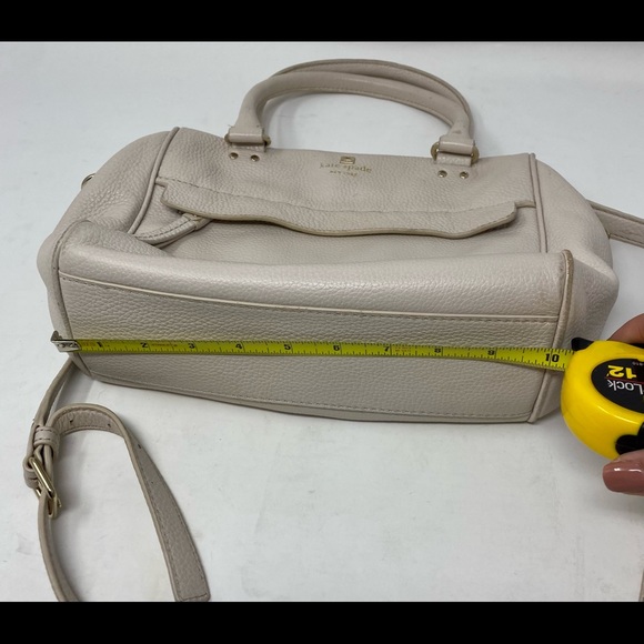 Kate Spade Grant Park Alida Shoulder Tote Wkru2640 In Moussfrost Taupe - Picture 11 of 16